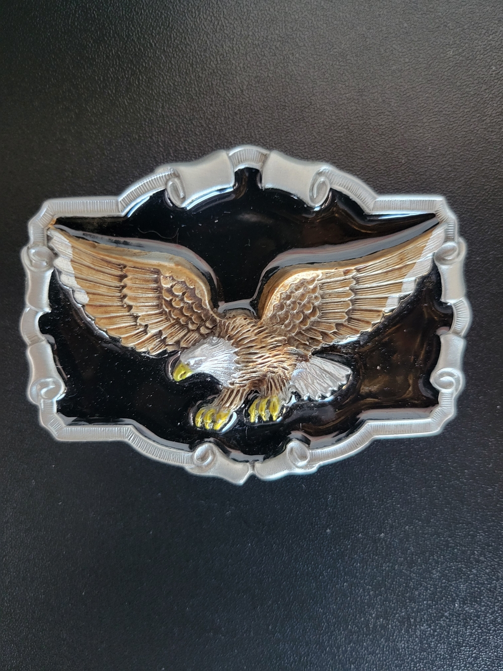 Decorative Eagle Wall Accent Plaque - Brown, Gold, Black